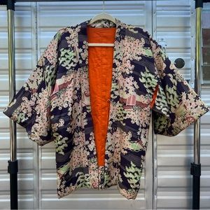 Vintage authentic silk Japanese haori / kimono